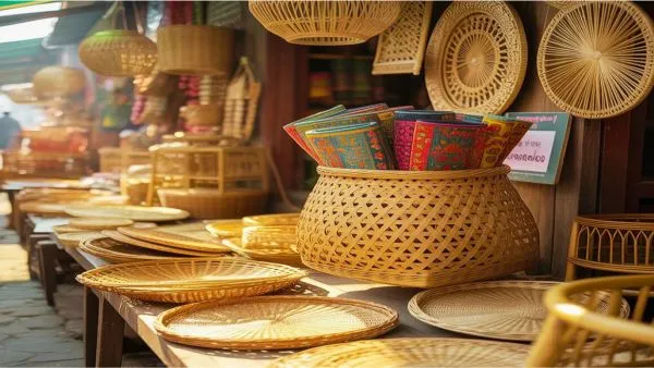 বাঁশ ও বেতের হস্তশিল্প এর ঐতিহ্যবাহী সামগ্রী ও ঘর সাজানোর পণ্য