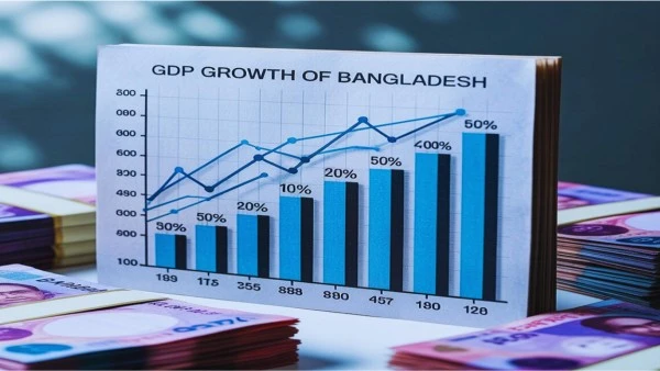 বাংলাদেশের জিডিপি প্রবৃদ্ধি ও অর্থনৈতিক উন্নয়নের গ্রাফ