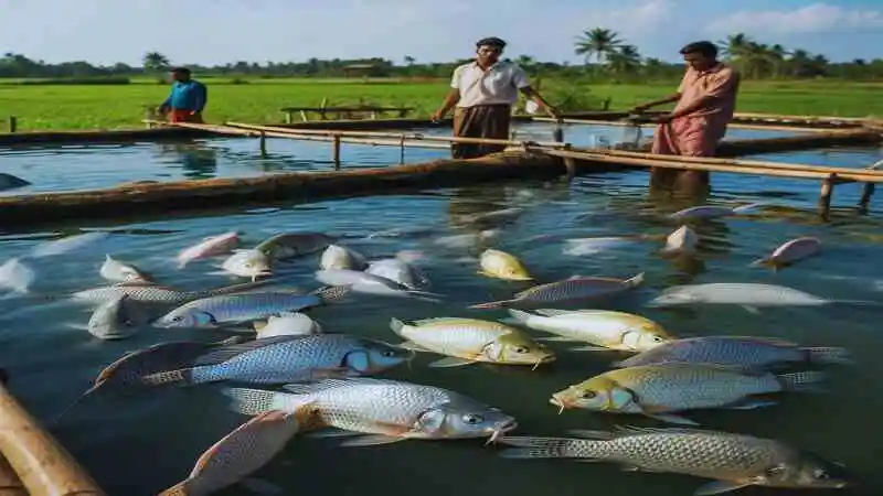 তেলাপিয়া মাছ চাষের খাদ্য রেশন এবং পুকুরে সঠিক খাবার বিতরণ