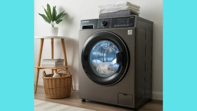 Hitachi Washing Machine ছবি, লন্ড্রি সুবিধা ও ফিচারসহ