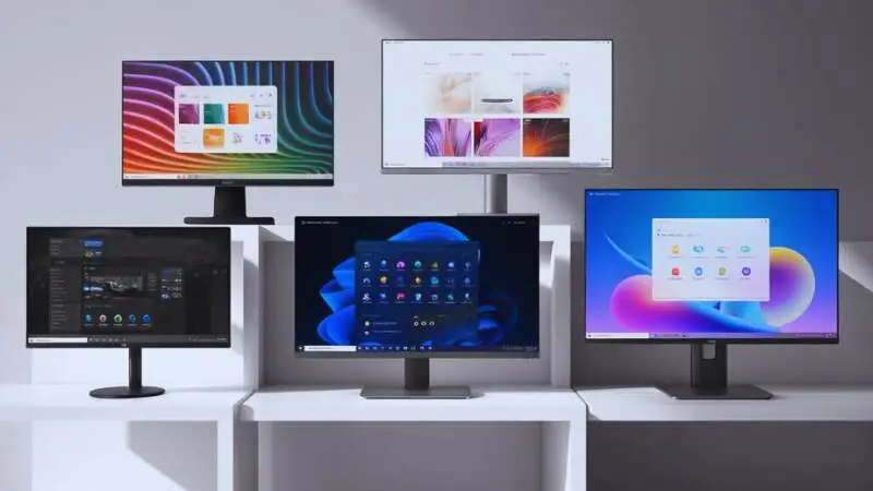 কম্পিউটার মনিটরের সাধারণ সমস্যা এবং সমাধান দেখানো ছবি