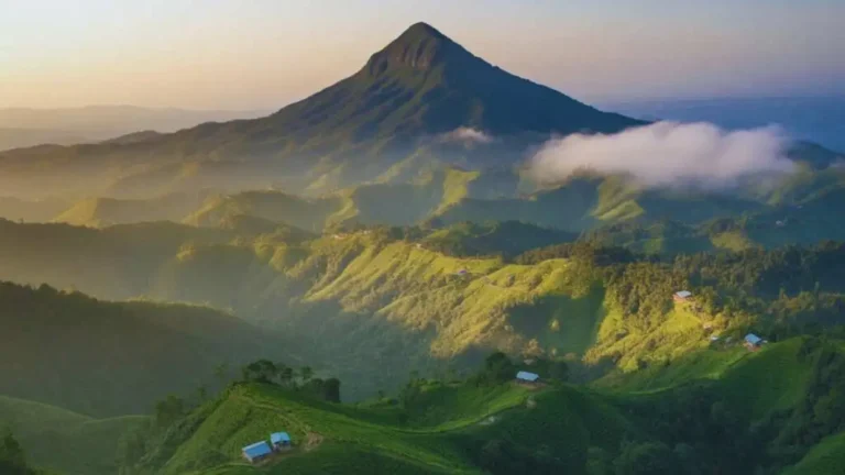 কেওক্রাডং পাহাড়ের প্রাকৃতিক সৌন্দর্য ও সবুজ বনভূমির দৃশ্য