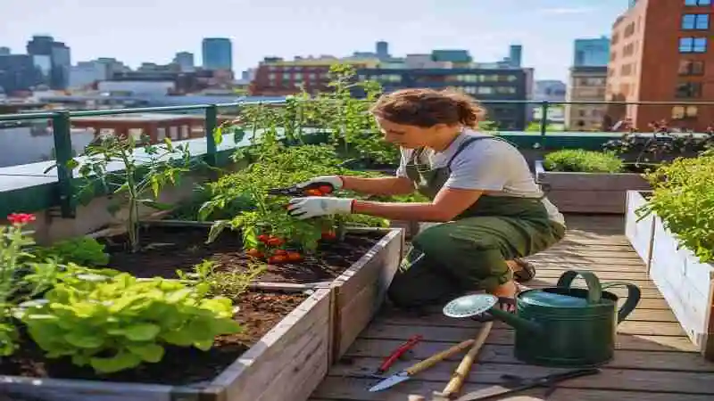 ছাদ বাগানের যত্ন নেওয়ার উপায় অনুসরণ করে সুস্থ গাছপালা