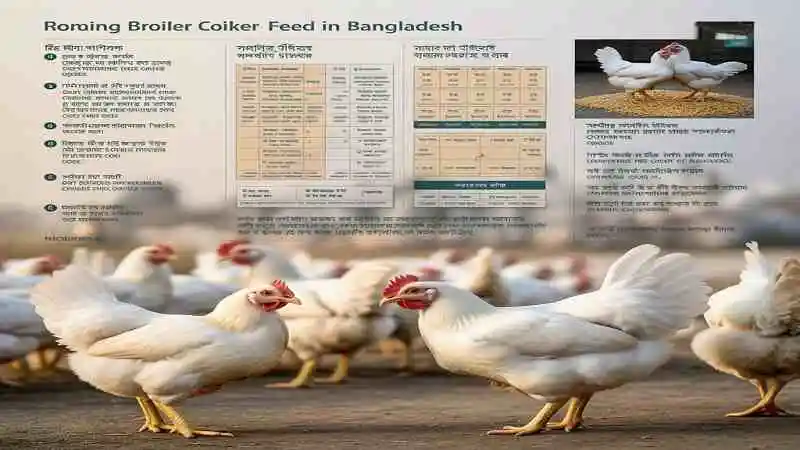 ব্রয়লার মুরগির দ্রুত বৃদ্ধির টিপস দেখাচ্ছে ছবি