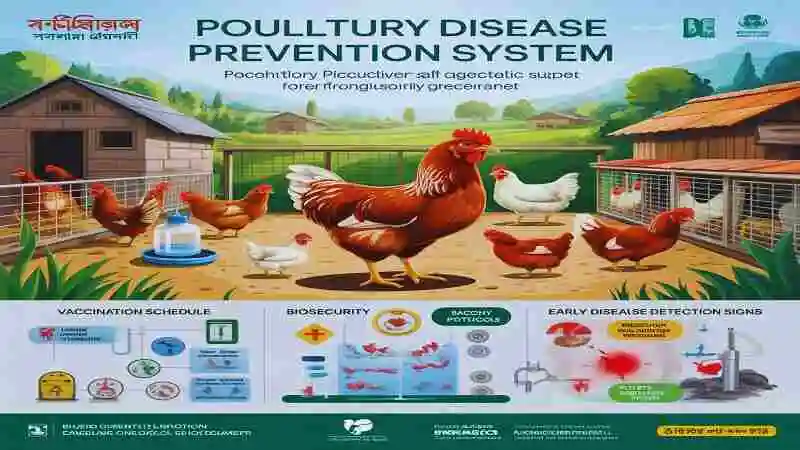 হাঁস মুরগির খামার স্বাস্থ্য ব্যবস্থাপনা: পরিচ্ছন্নতা, টিকাদান ও বায়োসিকিউরিটি