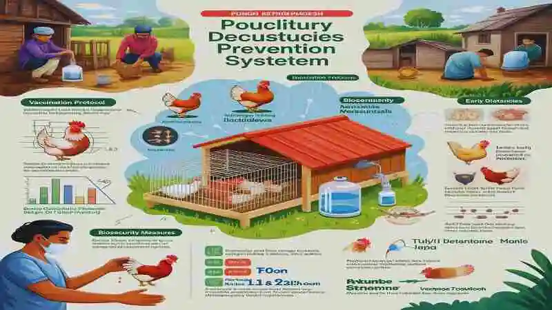 হাঁস মুরগির রোগ প্রতিরোধ পদ্ধতি: টিকা, পরিচ্ছন্নতা ও বায়োসিকিউরিটি ব্যবস্থা