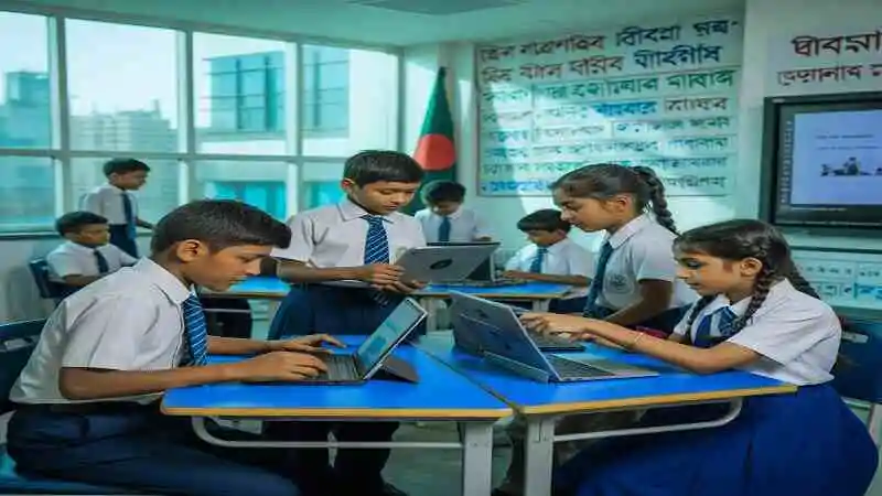 শিক্ষা ক্ষেত্রে প্রযুক্তির ব্যবহার করে আধুনিক ও ডিজিটাল শিক্ষাপদ্ধতি