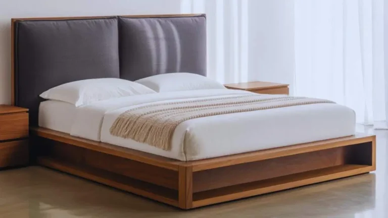 সেমি বক্স খাট ডিজাইন করা আধুনিক বেডরুমের জন্য