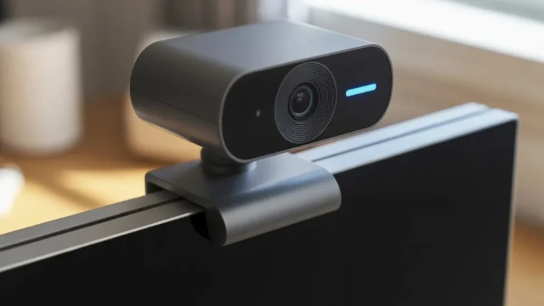 উচ্চ মানের ওয়েবক্যাম দিয়ে কম্পিউটারে ভিডিও কল ও লাইভ স্ট্রিমিং করা হচ্ছে